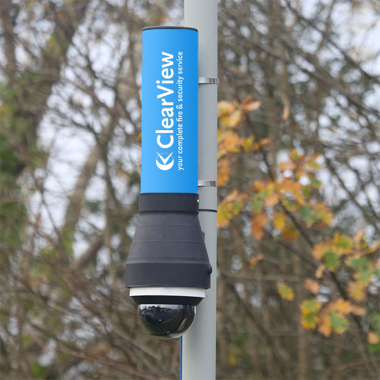 Re-deployable camera fixed to lampost